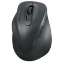 【代引不可】Bluetooth マウス 静音 ワイヤレス 5ボタン 左手専用 Windows 11 10 mac Chrome Android iPhone iPad 対応 抗菌 Lサイズ 2台接続可 EX-G ブラック エレコム M-XGL31BBSKBK(2)