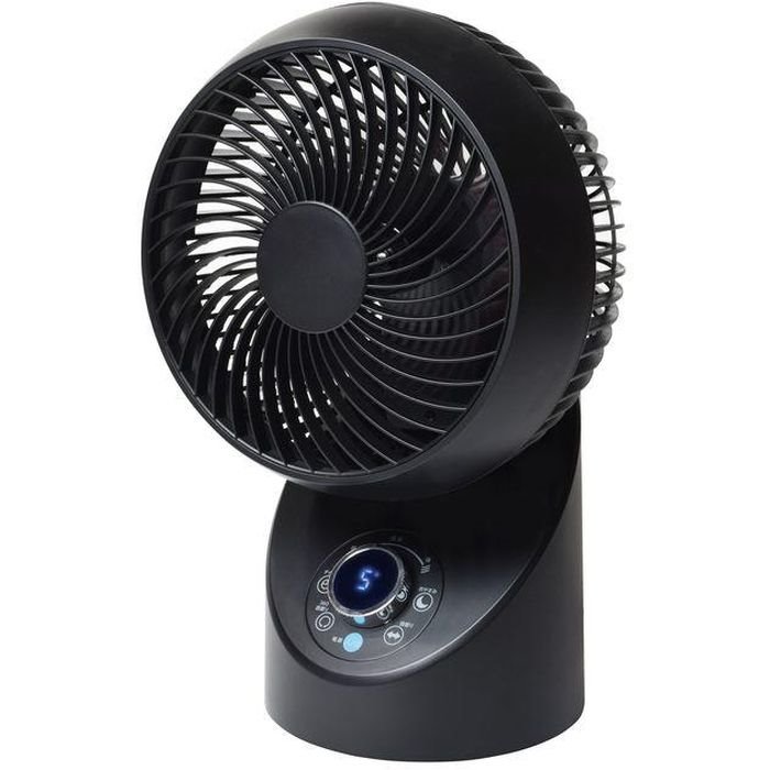サーキュレーター 18cm リモコン付き 3D首振り DCモーター 静音 風量8段階切替 ブラック テクノス SAK-346KDC