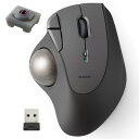 【代引不可】トラックボール マウス 無線 5ボタン 人工ルビーユニット エルゴノミクス Windows 11/10 macOS ChromeOS 各種対応 ブラック エレコム M-IT10DRBK(2)