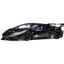 【沖縄・離島配送不可】AUTOart 1/18 リバティーウォーク LB‐シルエット ワークス ランボルギーニ ウラカン GT ブラック ミニカー 模型 オートアート 79129