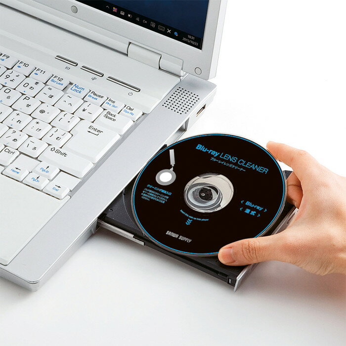 【訳あり 新品】使いやすいクリーニングパッドとトレイがセットになったCD/DVDクリーナー CD-R54KTN サンワサプライ ※箱にキズ、汚れあり