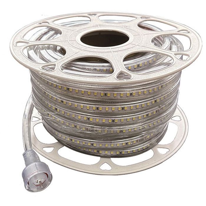 【沖縄・離島配送不可】片面発光20m　増設LEDロープライト 照明 防犯 屋外 DIY 富士倉 FRL-20GW