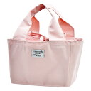 smooth moss ランチバッグ ポリエステル 幅23cm 巾着カバー付き ピンク 現代百貨 A419PK(3)