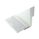 【代引不可】ワイヤレス キーボード Bluetooth 無線 パンタグラフ テンキーレス コンパクト 薄型 充電式 スタンド付 マルチペアリング(3台) 日本語配列 Slint ホワイト エレコム TK-TM15BPWH(2)