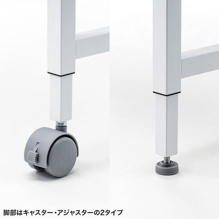 【北海道・沖縄・離島配送不可】【代引不可】フレキシブルデスク 幅1800mm ホワイト オフィス家具 サンワサプライ SH-FX1870W [2]