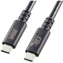 【代引不可】USB20Gbps(USB4 Gen2x2)Type-C ケーブル サンワサプライ KU-20GCCPE10(2)