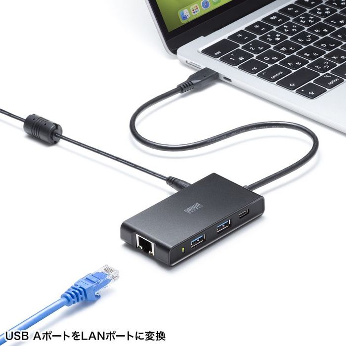 �ڲ��졦Υ�������Բġۡ�����Բġ�USB Type-C�ϥ��դ� �����ӥå�LAN�����ץ� ����掠�ץ饤 USB-3TCLS8BK