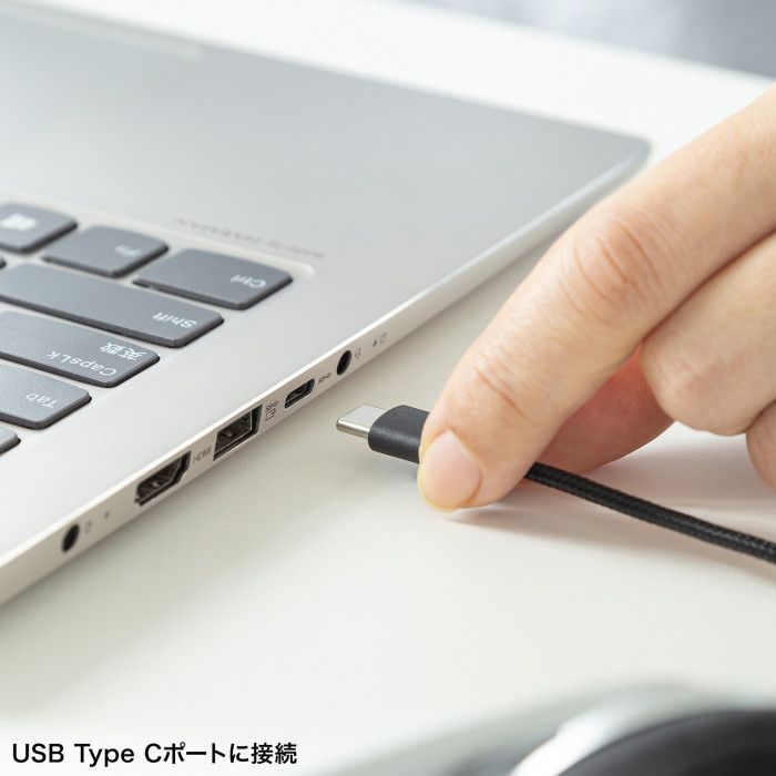 【代引不可】USB TypeC ヘッドセット マイク ヘッドホン 軽量 テレワーク WEB会議 サンワサプライ MM-HSTC03SV