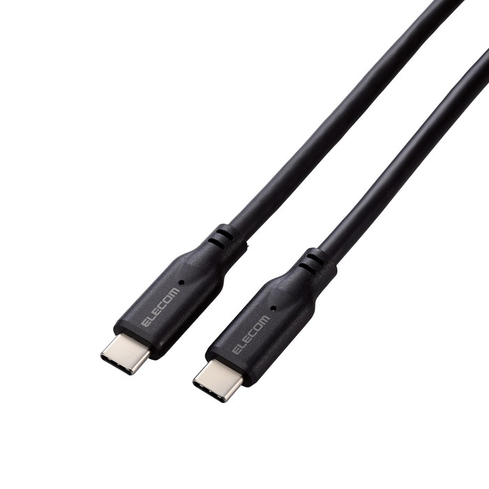 【代引不可】タイプC ケーブル ( USB Type-C to C ) 0.5m PD 100W USB10Gbps準拠 【 MacBook Pro iPad iPhone 等 TypeC 機器対応 】 ブラック エレコム MPA-CC1G05BK