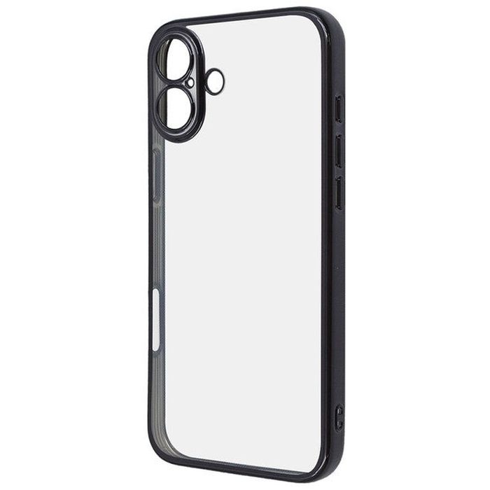 Rakuten - iPhone 16 Plus Like standard 精密設計 カメラ保護 衝撃吸収 バンパー メタリック TPUソフトケース / ブラック レイアウト RT-P48PFC2/BM
