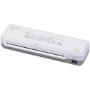 シンプルラミネーター(A4対応/100ミクロンフィルム専用/2本ローラー/380W/ホワイト) OHM LAM-R261