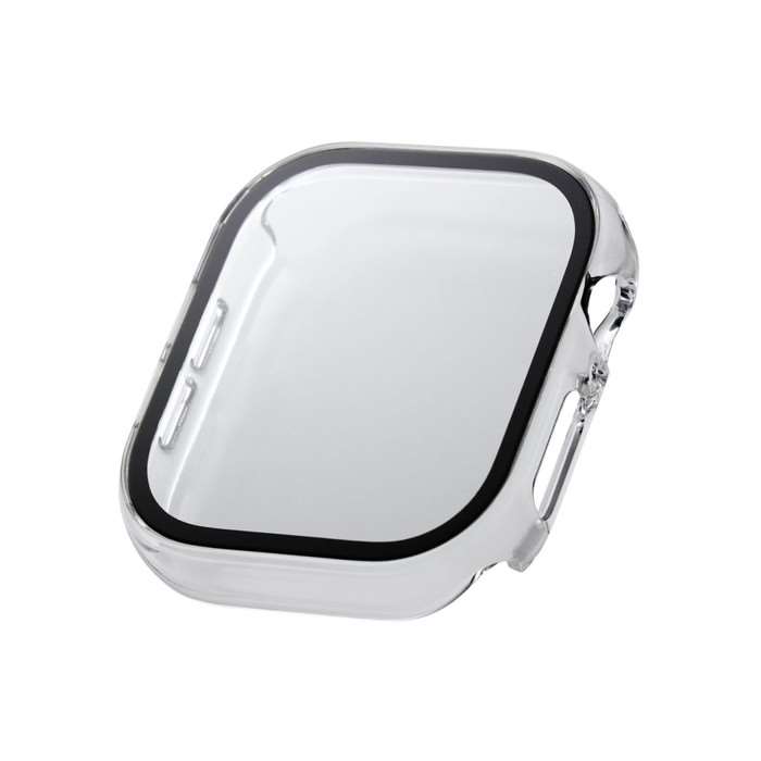 【代引不可】Apple Watch 46mm フルカバーケース プレミアムガラス ゴリラ 高透明 クリア エレコム AW-24AFCGOCR