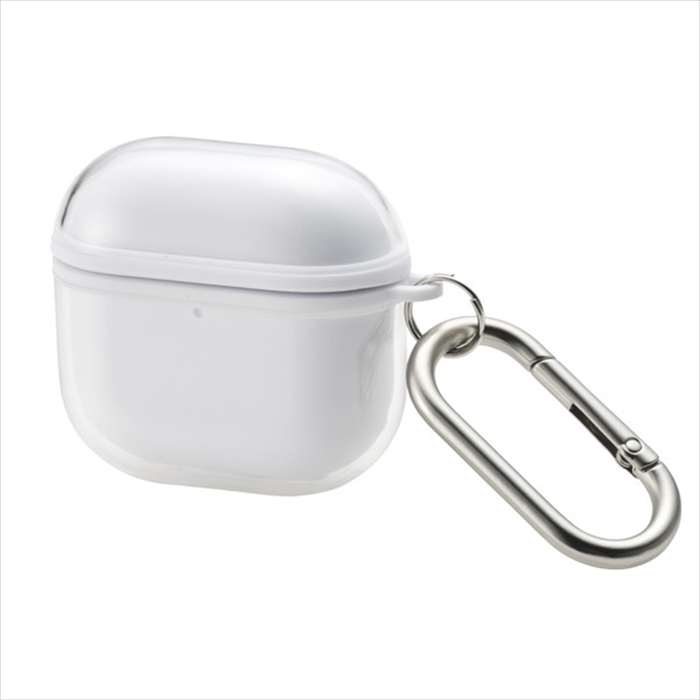 【代引不可】AirPods 第4世代 アクティブノイズキャンセリング搭載AirPods 第4世代 ソフトケース MUBRAIN ホワイト エレコム AVA-AP06AIR2WH