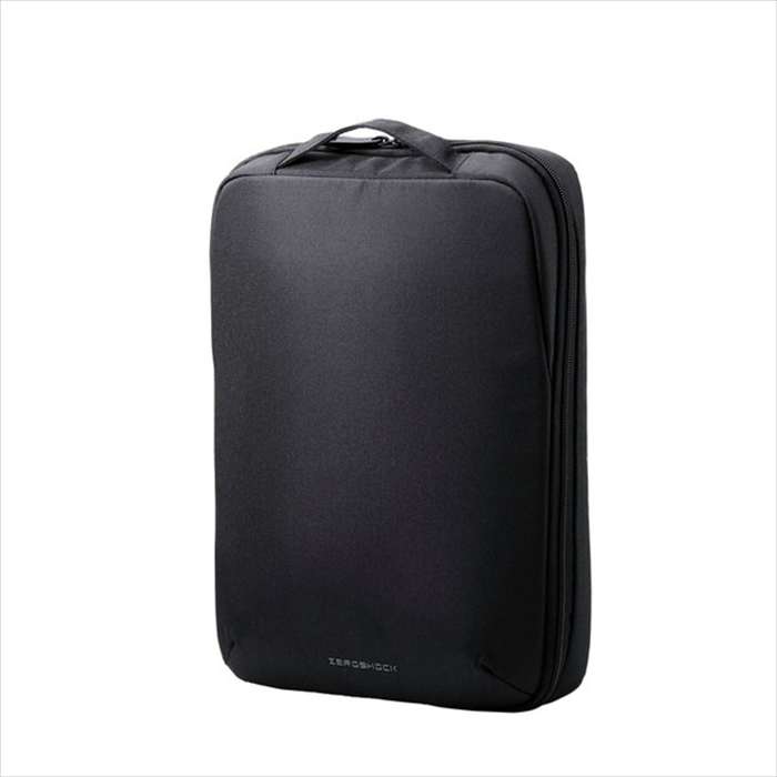 【代引不可】パソコンケース 13.3インチ ハンドル付 縦型 PCバッグ 衝撃吸収 【 ~13.3インチ MacBook Chromebook Lenovo など 収納可 】 撥水加工 ZEROSHOCK ブラック エレコム ZSB-IBPRVP13BK