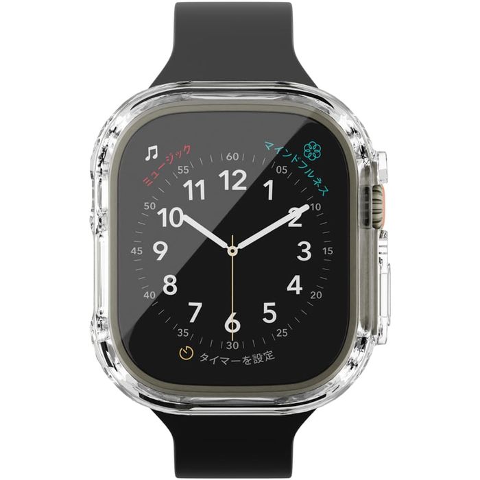 Apple Watch Ultra 2/1 49mm用 ガラスハイブリッドケース PGA PG-AWTP49CL