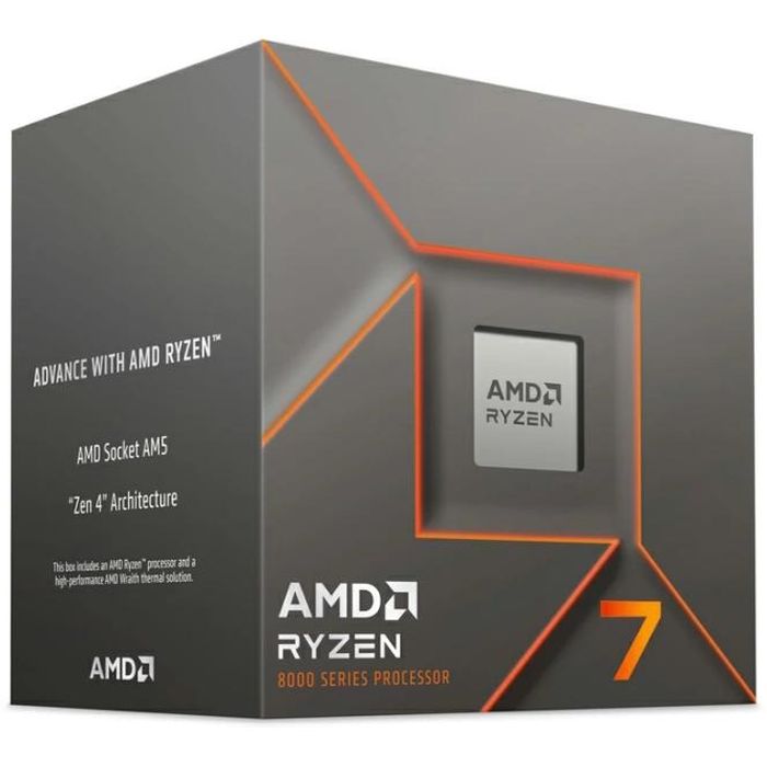 【沖縄・離島配送不可】【代引不可】AMD Ryzen 7 8700F, with Wraith Stealth クーラー AMD 100-100001590BOX