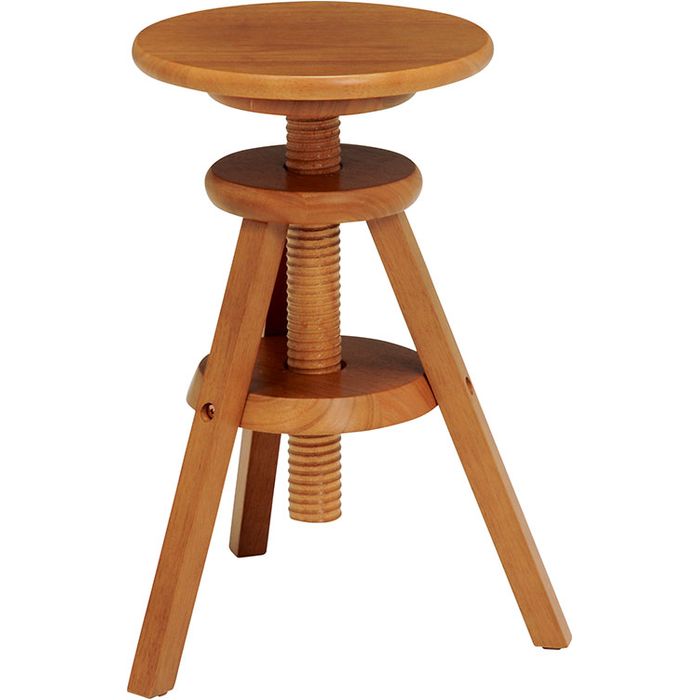 【北海道・沖縄・離島配送不可】【代引不可】回転スツール(ライトブラウン) HAGIHARA VH-7960LBR