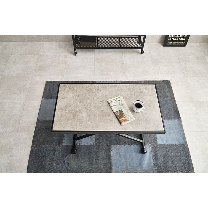 【北海道・沖縄・離島配送不可】【代引不可】昇降テーブル(マーブルグレー) HAGIHARA KT-3185MGY [2]