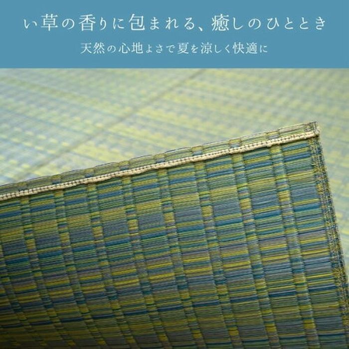 【沖縄・離島配送不可】【代引不可】い草カーペット 博多 グリーン 174×261cm グリーン IKEHIKO 1080970120302