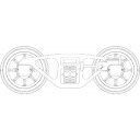 HOゲージ 鉄道模型 (HO) 台車 TR41C(SP) (スポーク車輪付/1両分) ドーファン TW-BG-004