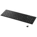 【代引不可】キーボード ワイヤレス 無線 パンタグラフ 薄型 コンパクト 106キー 1個 バッファロー BSKBW330BK