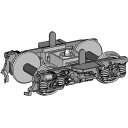 HOゲージ 鉄道模型 1/80 DT44台車 (プレート車輪付・1両分・TWキハ40系用・集電用金属板付) ドーファン TW-BG-008(3)