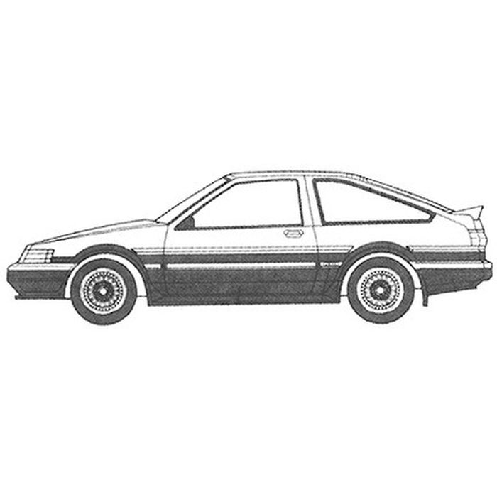 1/24 頭文字Dシリーズ No.006ハチロクレビン 秋山渉 車 プラモデル フジミ模型 4968728183930