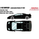 【沖縄・離島配送不可】EIDOLON 1/43 Lamborghini Diablo GT 1999 ブラック メイクアップ EM782D
