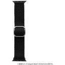 Apple Watch 42(Series 1,2,3)/44/45/46/49mm バンド 「CORVIN」 ストレッチナイロンバンドB ブラック LEPLUS NEXT LN-AW49B06BK