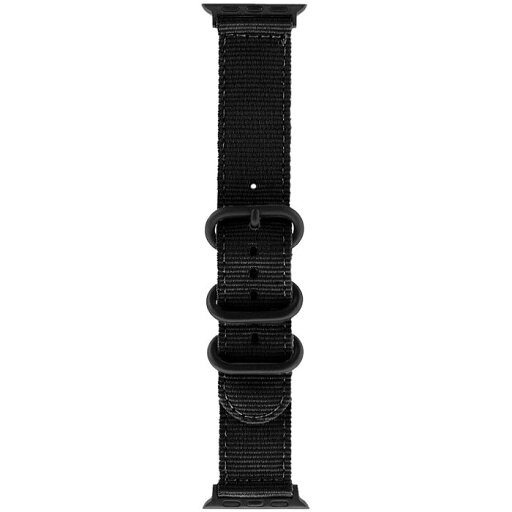 Apple Watch 38/40/41/42mm バンド 「CORVIN」 3バックルナイロンバンド ブラック LEPLUS NEXT LN-AW41B38BK Apple Watch 38/40/41/42mm バンド 「CORVIN」 3バックルナイロンバンド ブラック LEPLUS NEXT LN-AW41B38BK