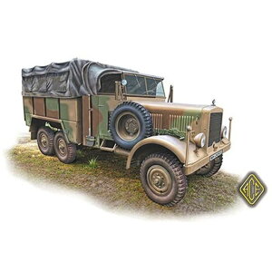 UA72578 ACE 1/72 独・アインハイツディーゼル LKW 6輪駆動カーゴトラック バウマン UA72578