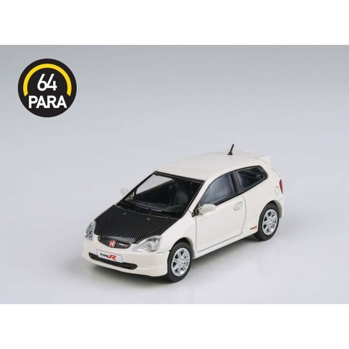 パラゴン 1/64 ホンダ シビック Type R EP3 2001 ホワイト/カーボン RHD 国際貿易 PA-65347