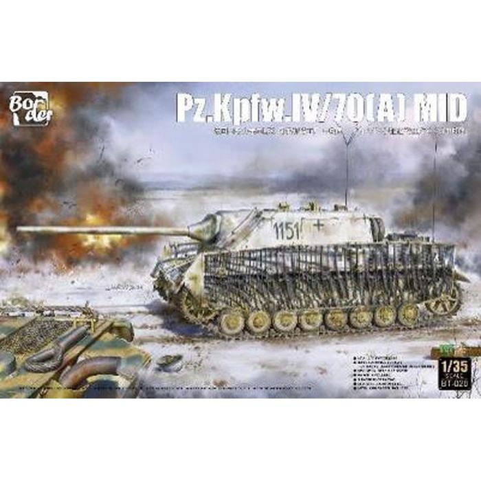 ボーダーモデル 1/35 ドイツ IV号駆逐戦車/70(A) 中期型 ハセガワ BT028