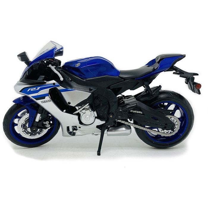 1/12　塗装済み完成品　ダイキャストモーターサイクル YAMAHA YZF-R1青 童友社 503324