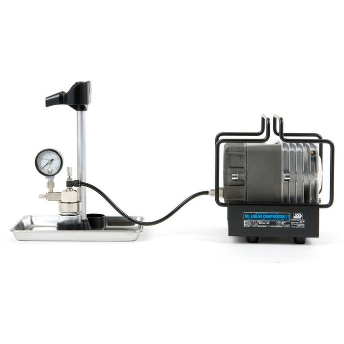 【沖縄・離島配送不可】Mr.リニアコンプレッサーL7/圧力計付レギュレーターセット GSIクレオス PS307