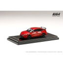 HJ64 1/64 Honda CIVIC TYPE R (FL5) RACING BLACK Package / 純正オプションパーツ装着車 フレームレッド ホビージャパン HJ645063R|詳細画像