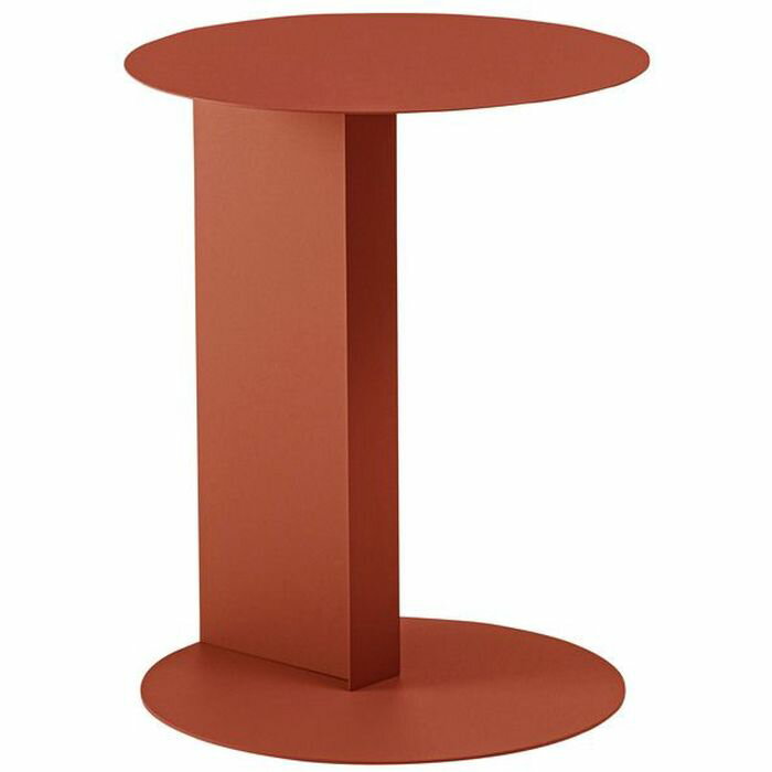 【北海道・沖縄・離島配送不可】【代引不可】サイドテーブル スチール（粉体塗装） 組立式 オレンジ 東谷 DM-101OR