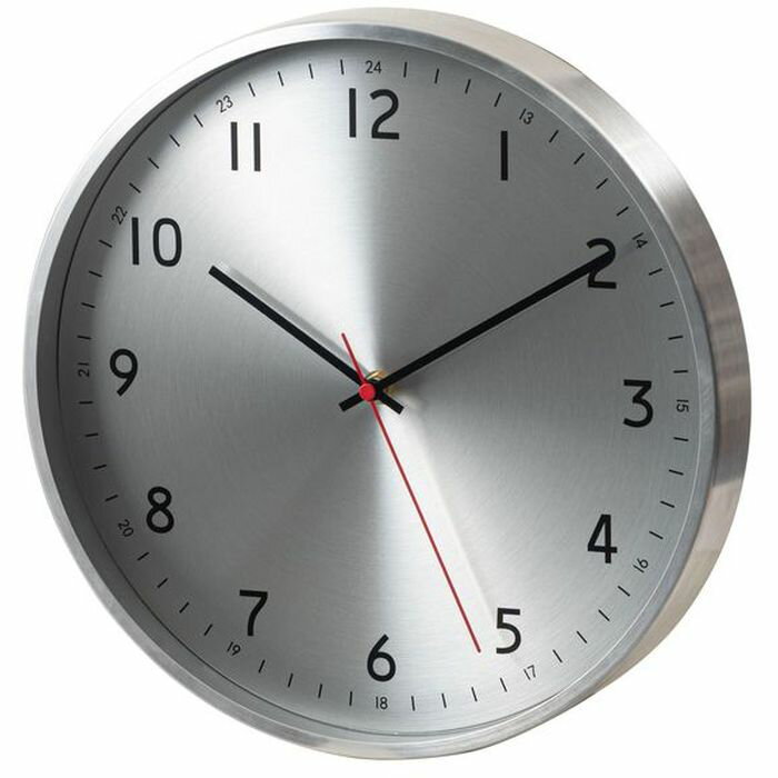 【北海道・沖縄・離島配送不可】【代引不可】ウォールクロック アルミ ポリプロピレン ガラス 完成品 ..