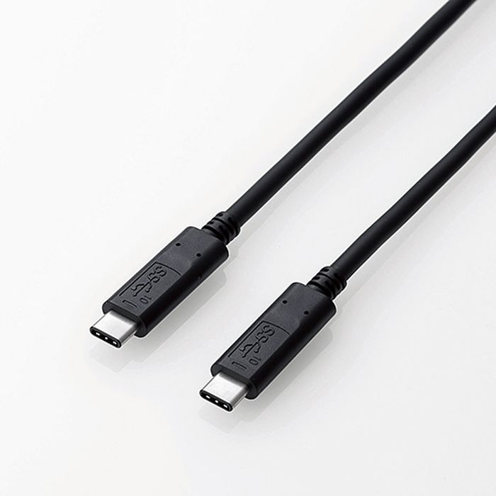 【代引不可】USB3.1ケーブル/Gen2/C-Cタイプ/認証品/PD対応/3A出力/1.0m/ブラック エレコム USB3-CCP10NBK