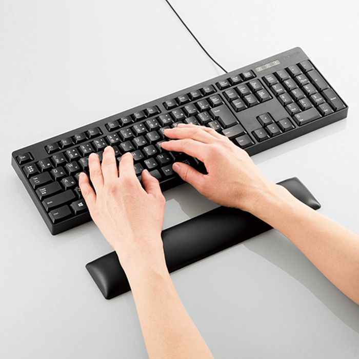 【代引不可】疲労軽減パームレスト｢FITTIO｣　ブラック エレコム MOH-FTPBK 3