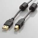 【代引不可】フェライトコア搭載 USB VIDEOケーブル(USB2.0 A-B) 2.0m ブラック エレコム DH-AB2F20BK