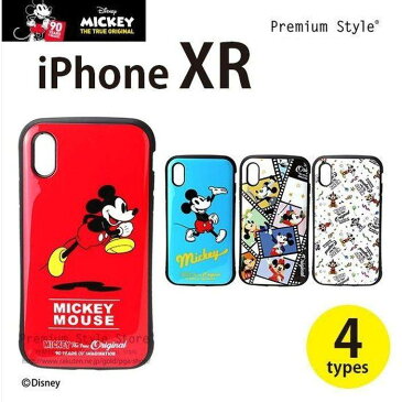 iPhone XR 6.1 インチ アイフォン テンアール 用 ケース カバー ハード 耐衝撃 ハイブリッド タフケース ディズニー Disney Mickey Mouse ミッキーマウス 4デザイン（レッド・ブルー・フィルム・ホワイト） PGA PG-DCS48****