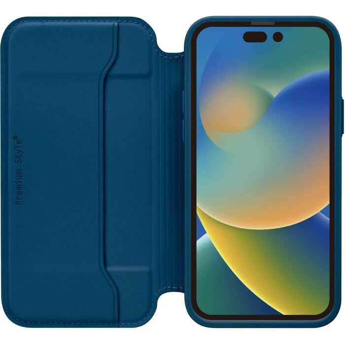 iPhone 14 Pro 6.1インチ 用 手帳型 ガラス フリップ ケース カバー ネイビー PGA PG-22QGF03NV