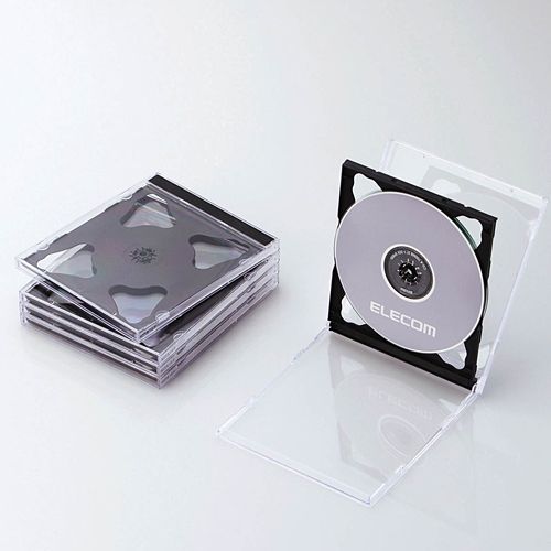 Blu-ray/DVD/CDケース（標準/PS/2枚収納）/ブラック CCD-JSCNW5BK