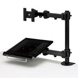 【沖縄・離島配送不可】【代引不可】サンワサプライ デュアルシステムアーム(ノートPC台) CR-LA602