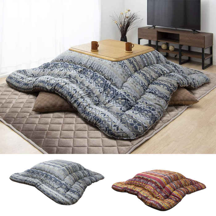 【代引不可】こたつ布団 コタツ布団 厚掛け 掛け布団 単品 正方形 約205×205cm 80～90 ...