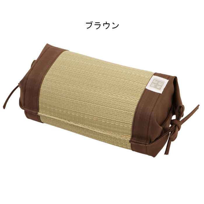 【北海道・沖縄・離島配送不可】【代引不可】枕 い草枕 24×11×11cm まくら ピロー 国産い草×倉敷帆布 い草小枕 抗カビ 消臭 調湿 吸湿 蒸れにくい インテリア 寝具 寝装品 寝装具 夏用 吉備 HAGIHARA 28943402x [2]