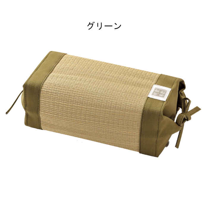 【北海道・沖縄・離島配送不可】【代引不可】枕 い草枕 24×11×11cm まくら ピロー 国産い草×倉敷帆布 い草小枕 抗カビ 消臭 調湿 吸湿 蒸れにくい インテリア 寝具 寝装品 寝装具 夏用 吉備 HAGIHARA 28943402x [3]