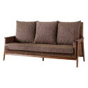 【北海道・沖縄・離島配送不可】【代引不可】ソファ 3人掛け 三人掛け 3P アーム付き 肘掛けあり アームソファ 脚付き 天然木 ミンディ アバカ クッション付...