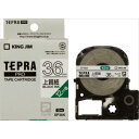 【キングジム】【テプラ】PROテープ 上質紙ラベル 黒文字 製品型番:SP36K